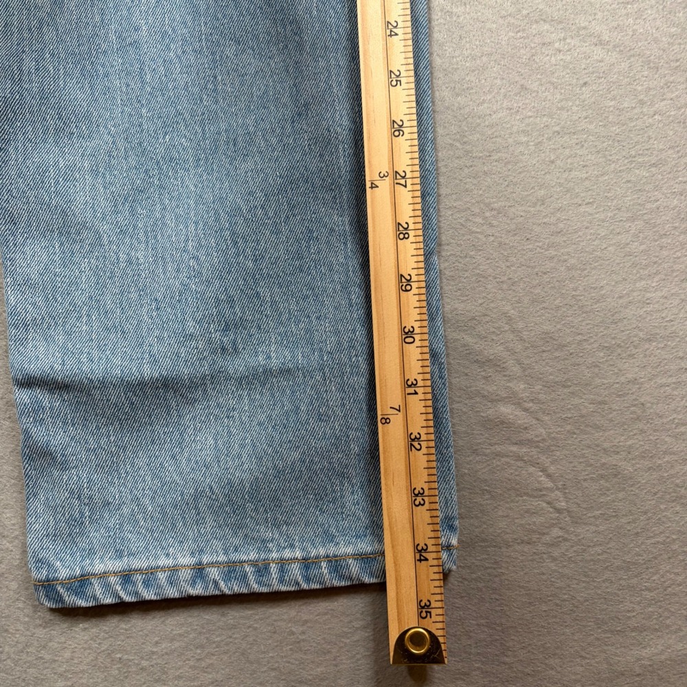 Levis 550 Relaxed Fit Tapered Leg Jeans Mens 32x34 Light Stonewash Blue - Picture 7 of 14
